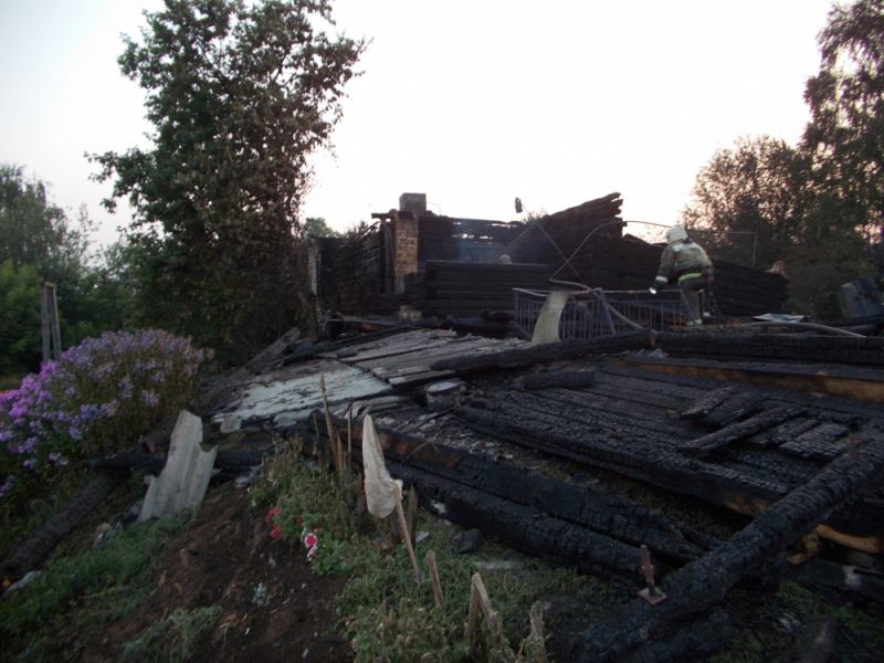 В Котельничском районе сгорел жилой дом.