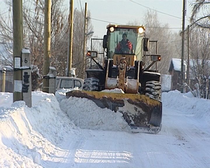 Чистка от снега дорог в сельских поселениях