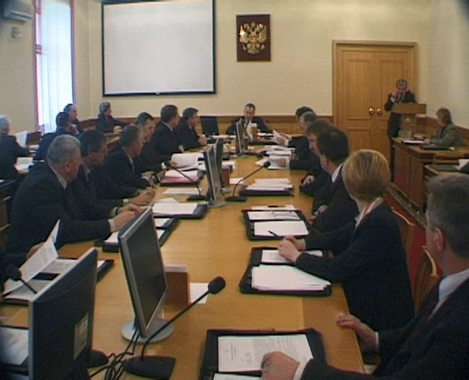 Заседание областного правительства