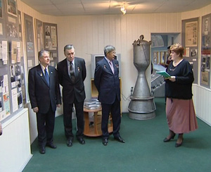 Открытие выставки в музее Циолковского, авиации и космонавтики