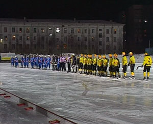 Игра «Родины» с мурманским клубом АМНГР