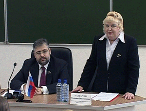 Встреча члена Совета Федерации Федерального собрания Андрея Хазина со студентами