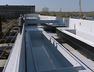 Сегодня, баржа построенная на аркульском судостроительном заводе для голландских заказчиков, была спущена на воду