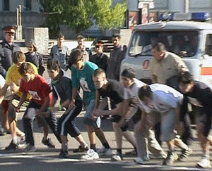 69 легкоатлетическая эстафета.