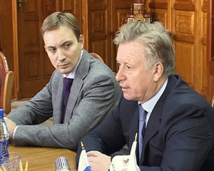 Визит президента олимпийского комитета России Леонида Тягачева