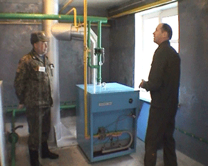 Новая котельная в пожарной части города Сосновки Вятскополянского района