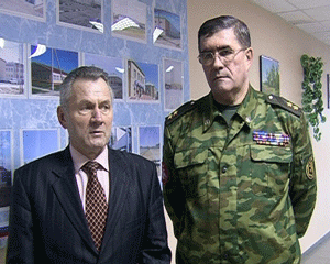 Встреча Николая Шаклеина с начальником Федерального управления по безопасному хранению и уничтожению химического оружия Валерием Капашиным