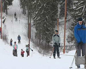 Первенство города по слалому
