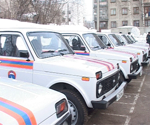 Новые машины для пожарных подразделений области