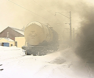 Совместные учения железнодорожных пожарных и сотрудников МЧС