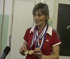 Нина Метелева - чемпионка мира  по лыжному спорту среди ветеранов