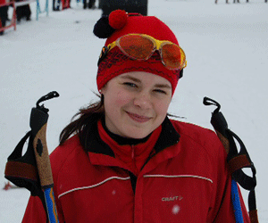 Лыжница Катя Щепанская