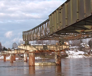 Строительство нового моста в Подосиновце