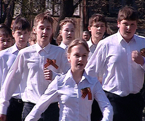 Парад юноармейцев в Яранске