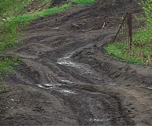 Дороги в поселке Юрья