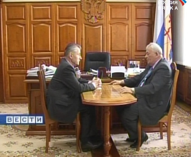 Рабочая встреча губернатора с главой Унинского района