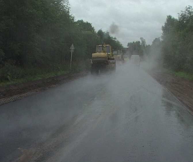 Ведутся работы по восстановлению самой проблемной трассы Кирово-Чепецкого района