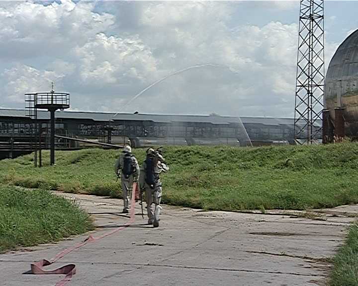 Масштабные учения на заводе минеральных удобрений