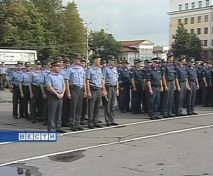 Гарнизонный развод УВД