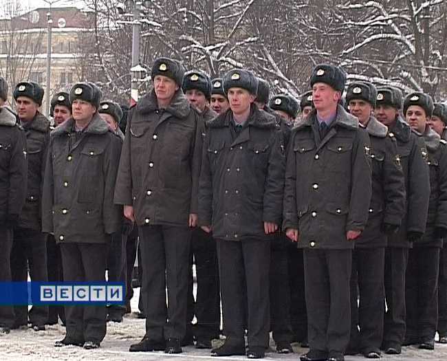 Торжественный милицейский развод