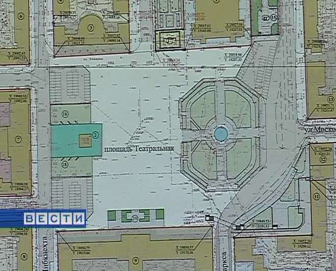Проект планировки Театральной площади