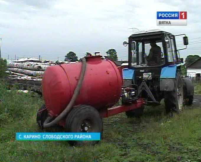 Пожарная техника в селе Карино