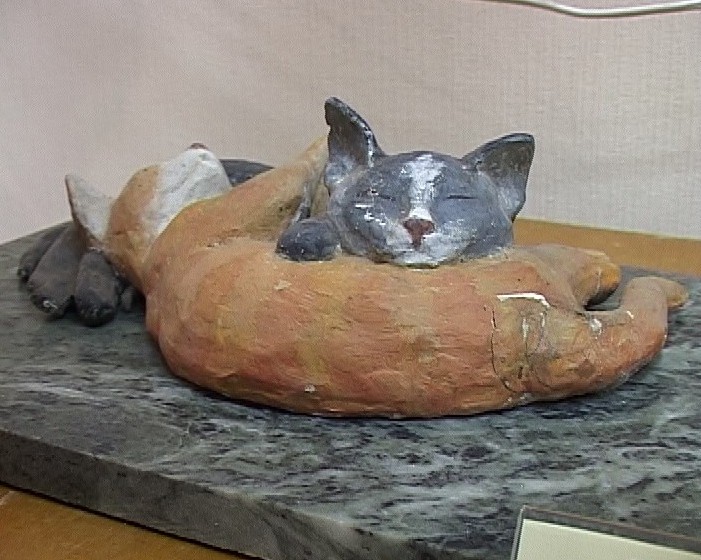 Выставка гипсовых фигур