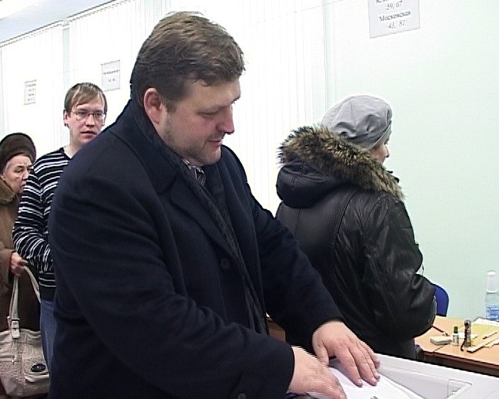 Никита Белых и Алексей Ивонин на выборах