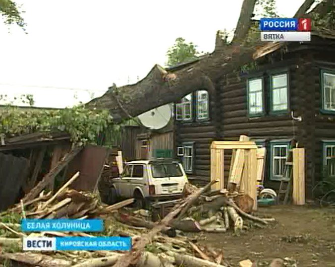 Ураган в Белой Холунице