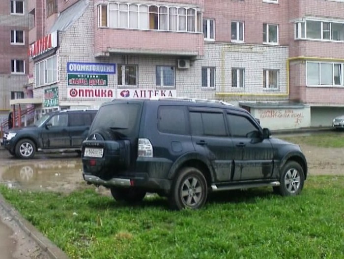 Газон под колесами