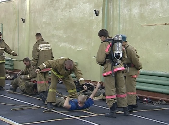 Соревнования газодымозащитников