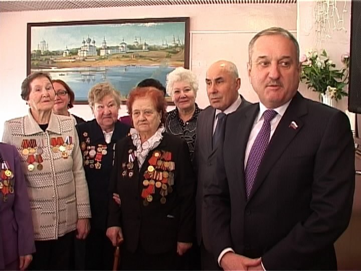 Встреча Быкова с ветеранами войны и труженицами тыла