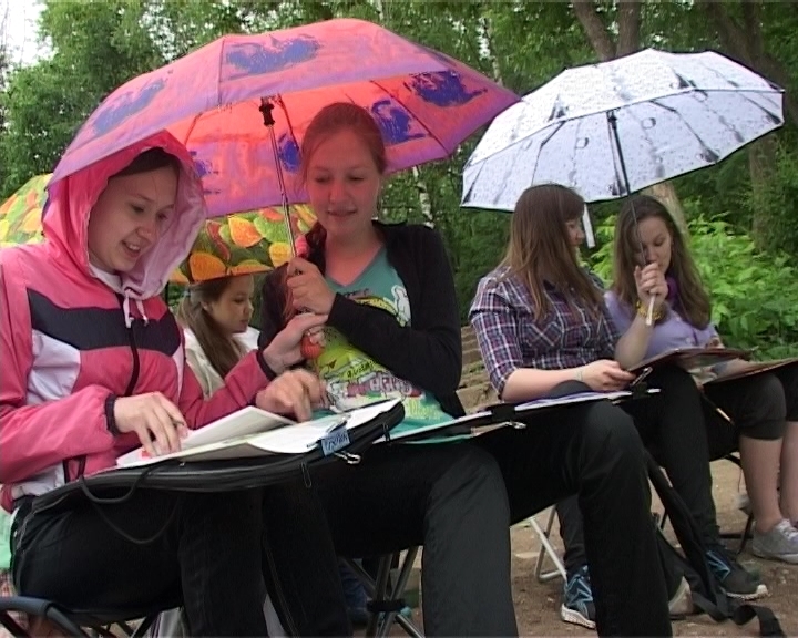 Пленэр у диорамы