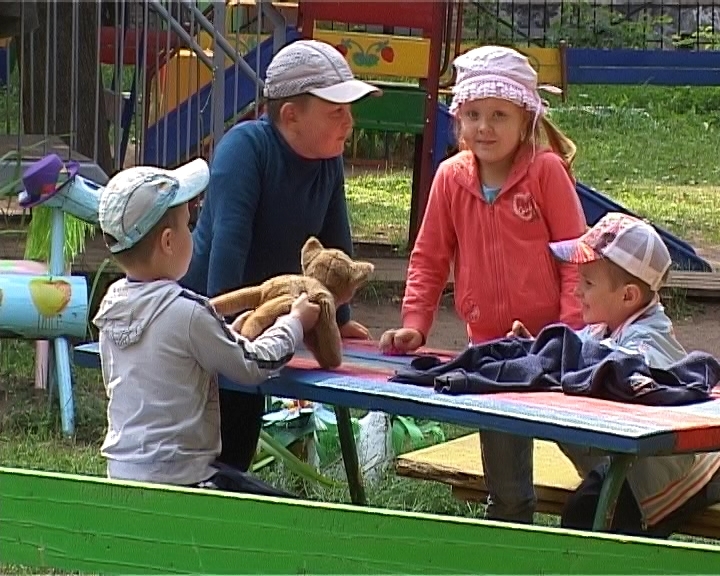 Новый забор в детском саду