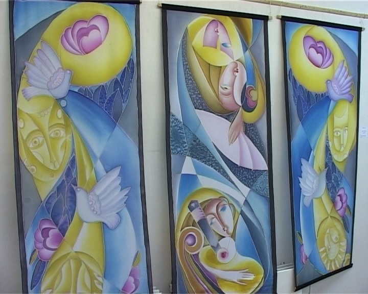 Батик и акварель