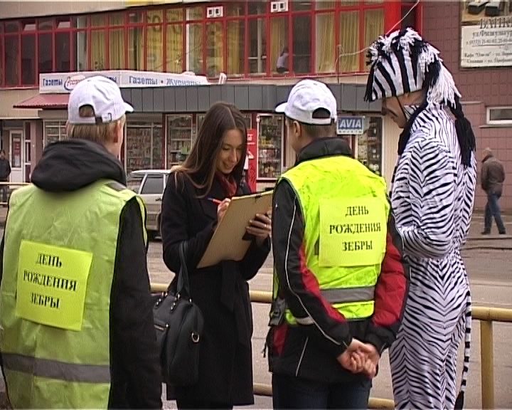 День рождения пешеходной зебры