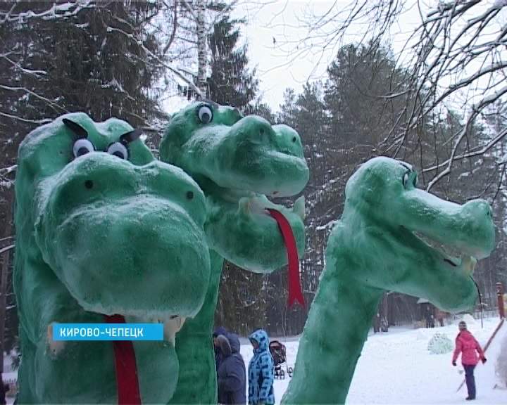 Конкурс снежных фигур в Кирово-Чепецке
