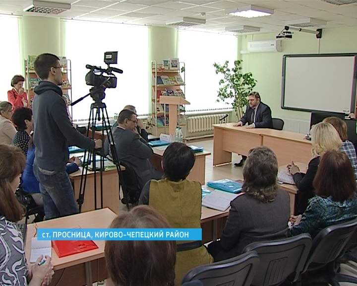 Н. Белых в Просницком лицее для одаренных детей