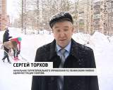 На призыв по уборке снега откликнулись студенты