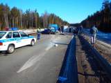 На путепроводе у д. Починок Кирово-Чепецкого района столкнулись четыре машины.