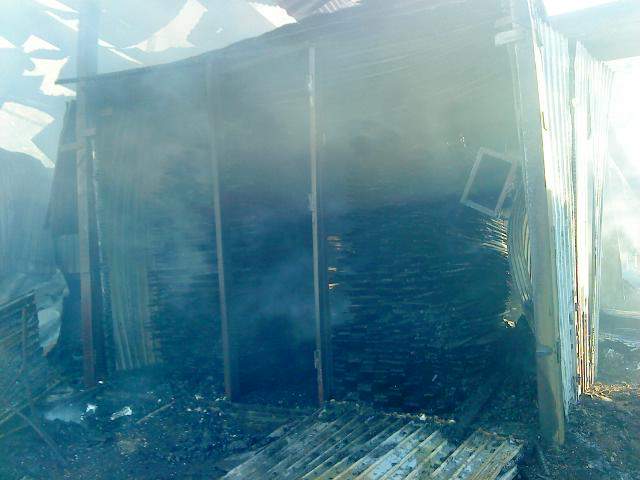 В с. Бурмакино Кирово-Чепецкого района сгорела сушилка для пиломатериалов.