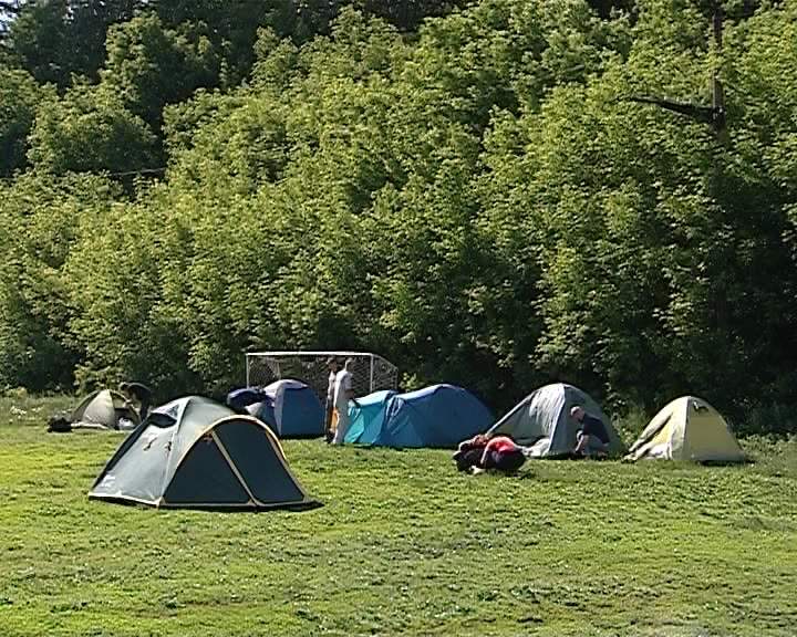 Палаточный лагерь паломников