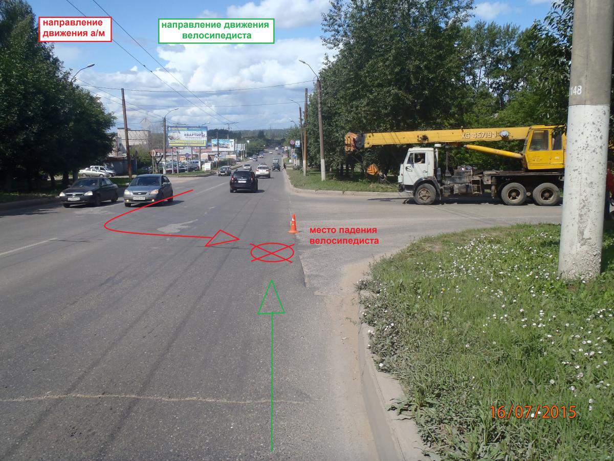 За сутки один пострадавший в дтп - велосипедист