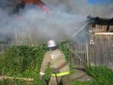 В Омутнинске сгорел жилой дом. 