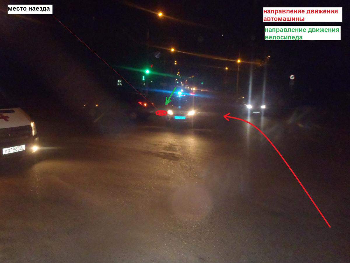 18-летняя велосипедистка получила травмы