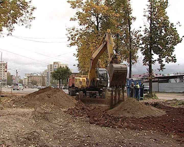 Строительство парковки и сквера на Привокзальной площади