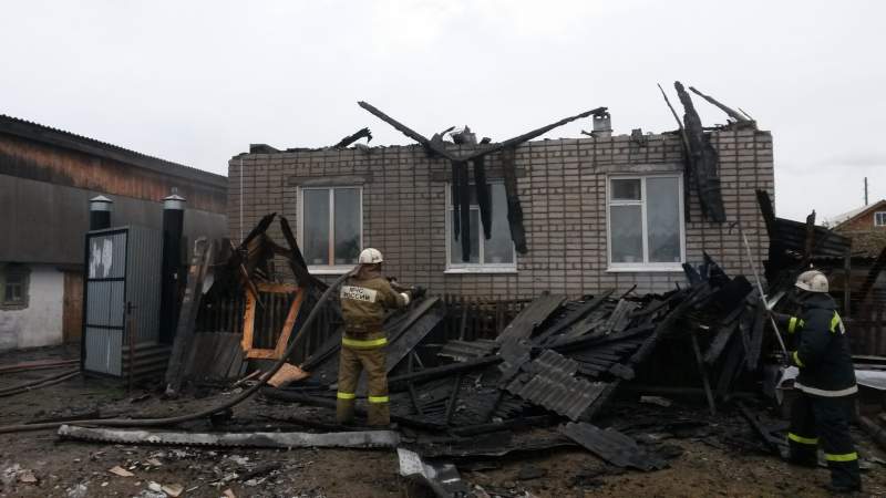 В Малмыже сгорел жилой дом.