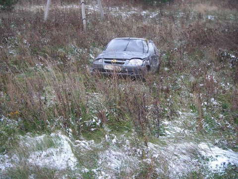 В Шабалинском районе улетела в кювет "Шевроле Нива".