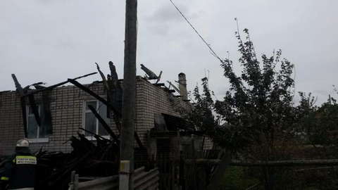 В Малмыже сгорел жилой дом.