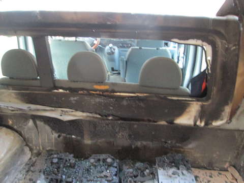 Пожар в автомобиле "Форд Транзит" возник из-за короткого замыкания.